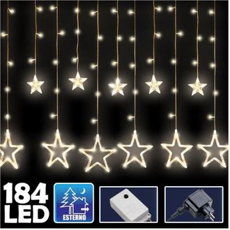 Trade Shop Trade Shop - Tending Luminosa Natalizia 140led Con Bianco Caldo 2mt External