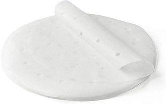 OEM Papel De Hornear Redondo Perforado Para Freidora De Aire - 100 Piezas - Ideal Para Cocinar Al Vapor Y Hornear - 8 Pulgadas