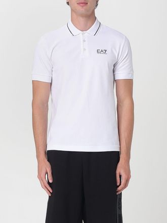 Emporio Armani Polo in cotone con logo Ea7