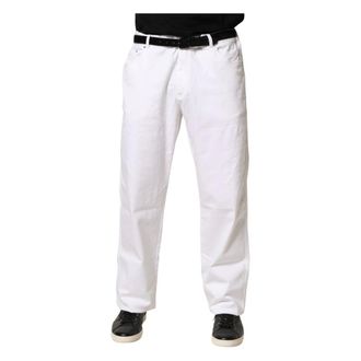 Paul & Shark Paul & Shark, Straight Jeans, male, White, Size: 3XL Straight Mid Waist Denim Trouser Jeans