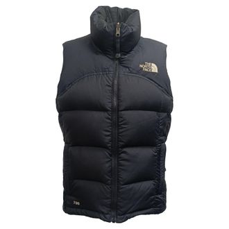 The North Face Zipped Down Vest Jacket in Black Nylon