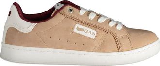 Gas Womens Lowtop Leather Sneakers - Tan - Size EU 40