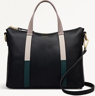 Radley London Black Medium Ziptop Grab Bag Waterloo Way AW25 Radley London