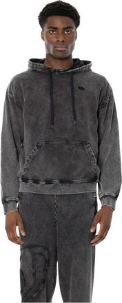 Diesel S-Boxt Hood Den - Heren - Hoodies - Zwart - L - Katoen - Hoodies & sweatvesten