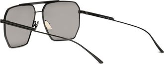 Bottega Veneta Womens Square Sunglasses Black-Grey Metal Black/grey