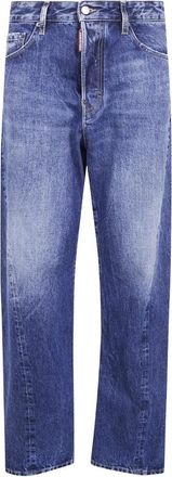 Dsquared2 Jeans, Heren, Blauw, XL, Wide Jeans