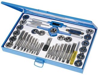 Silverline Set di maschi per filettare e filiere 40 p.zi 40 p.zi