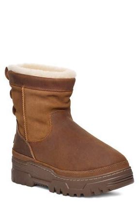 UGG Heritage Trailgazer Waterproof Genuine Shearling & Wool Boot in Chestnut at Nordstrom Rack, Size 12