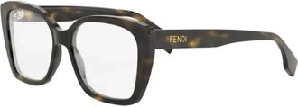 Fendi Fe 50127I 052 Optical Frame - Dames - Brillen - Bruin - 54 MM - Accessoires