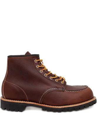 Red Wing Shoes lace-up boots - men - Calf Leather/Calf Leather/Rubber - 8.5 - Brown
