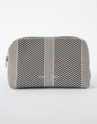 Ilse Jacobsen Womens Ilse Jacobsen Knitty Womens Knitted Makeup Bag - Milk Creme Black 121001 - Size: ONE size