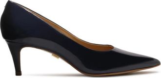 Kazar Donkerblauwe lakleren pumps - Dames - Pumps - Blauw - 38 EU - Leer - Schoenen