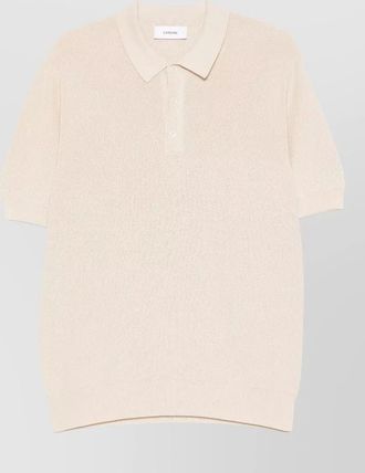 Lardini knitted polo shirt short sleeves collar