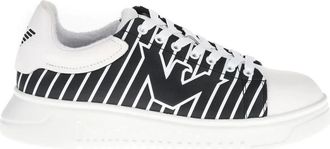 Emporio Armani Sneakers - Heren - Sneakers - Wit - 40 1/2 EU - Polyester - Schoenen