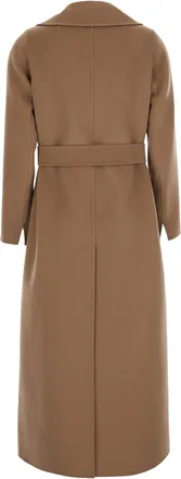 Max Mara Womens Coat Poldo Beige Wool