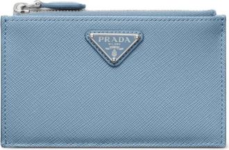 Prada textured cardholder - Blue