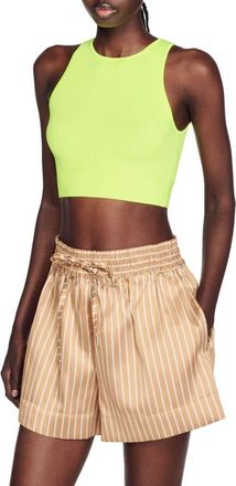 Sandro Tristan Crop Top in Vert Pomme at Nordstrom Rack, Size 1 (Fits Like 2-4 Us) / 36 Eu