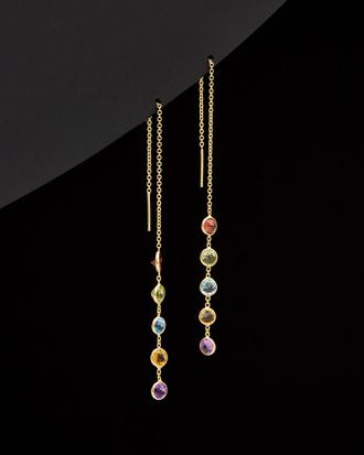 Italian Gold, Inc 14K Italian Gold Gemstone 5-Threader Earrings