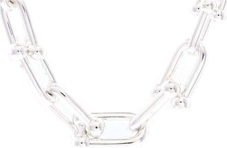 Tiffany & Co. Tiffany & Co Sterling Silver Hardwear Graduated Link Necklace Sterling Silver (Authentic Pre-Loved)