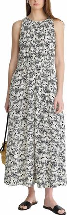 Apiece Apart Textured Bali Tank Dress In Tropical Midnight