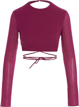 Andamane Fuchsia Silk Womens Shirt
