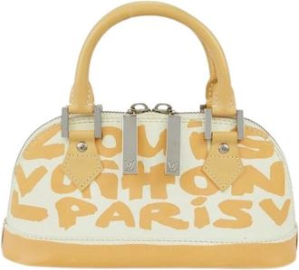 Louis Vuitton Pre-owned Mini Bag - Dames - Vintage Mini Tas - Beige - ONE Size - Leer - Vintage