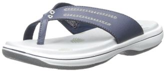 Skechers Bayshore - 38924, womens Bayshore Flip Flop, Dark Navy/White, 7 UK (40 EU)