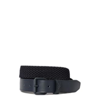Emporio Armani Gevlochten Stretch Viscose Riem - unisex - Accessoires - Blauw - Maat: S Viscose