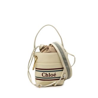 Chlo&eacute; Pre-owned Chloe Mini Calfskin Roy Logo Bucket Bag Ladies X4IK0F9W5SDVLX5D