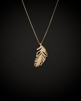Italian Gold, Inc 14K Italian Gold Feather Necklace