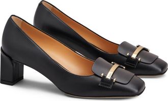 Tod's Barretta Block Heel Pump in Nero at Nordstrom, Size 8.5Us