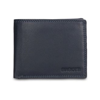 Laura Biagiotti Leren Portemonnee - Heren - Accessoires - Blauw - Maat: ONE Size Leer