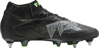 Puma Future 8 Ultimate voetbalschoenen voor heren met gebreide kraag, geschikt voor zachte ondergrond (Zwart, Groen)