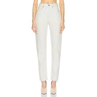 Saint Laurent Chalk White Denim Slim-Fit Jeans, Waist Size 27