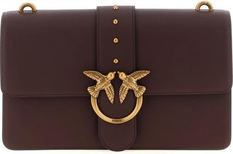 Pinko Pinko, Dames, Tassen, Bruin, Maat: ONE Size Leer