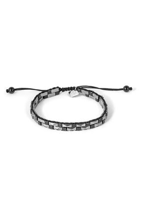 Thompson Hematite Friendship Bracelet in Black at Nordstrom