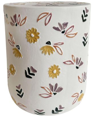 TOV Furniture Tov Furniture Ceramic Hand-Painted Floral Table