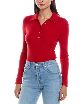 Maje Wool & Silk-Blend Bodysuit