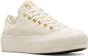 Converse Chuck Taylor All Star Lift Oxford Sneaker in Egret/egret/gol at Nordstrom Rack, Size 10.5