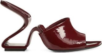 Sergio Rossi Maroon Leather Heels