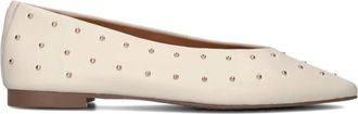 Stefano Lauran Schoenen, Dames, Beige, 38 EU, Su&egrave;de, Witte Su&egrave;de Ballerinas met Gespsluiting