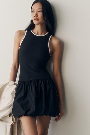 Maeve Twofer Piped Mini Dress