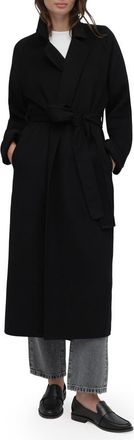 Favorite Daughter The Paola Wool Blend Coat in Black at Nordstrom, Size X-Large