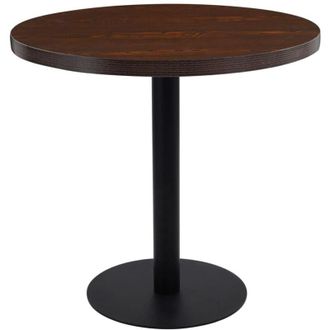 vidaXL Tavolo da Bistrot Marrone Scuro 80 cm in mdf - Vidaxl