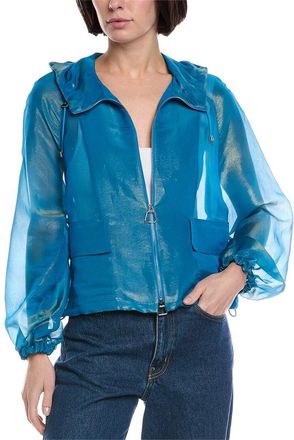 Akris Grazielle Organza Silk-Blend Jacket