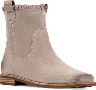 Donald J Pliner Karter Whipstitch Western Bootie in Taupe at Nordstrom, Size 5.5