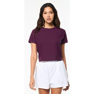 Sergio Tacchini Eva Cropped Top in Potent Purple at Nordstrom, Size X-Small
