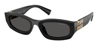 Miu Miu MUB04SF Asian Fit 16K08Z Womens Sunglasses Black Size 53