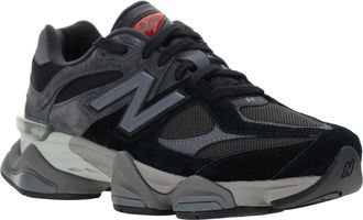 New Balance Unisex 9060 Sneakers Black D Suede; Polyester; Rubber