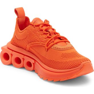 Ferragamo Nima Knit Low Top Sneaker in Orange at Nordstrom Rack, Size 8.5